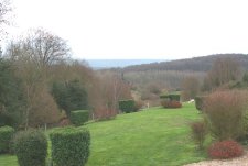Vue sur la forêt et les prairies depuis le pressoir 
